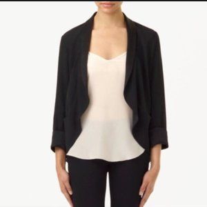 Aritzia Wilfred Short Chevalier Black Blazer Jacket Size 4
